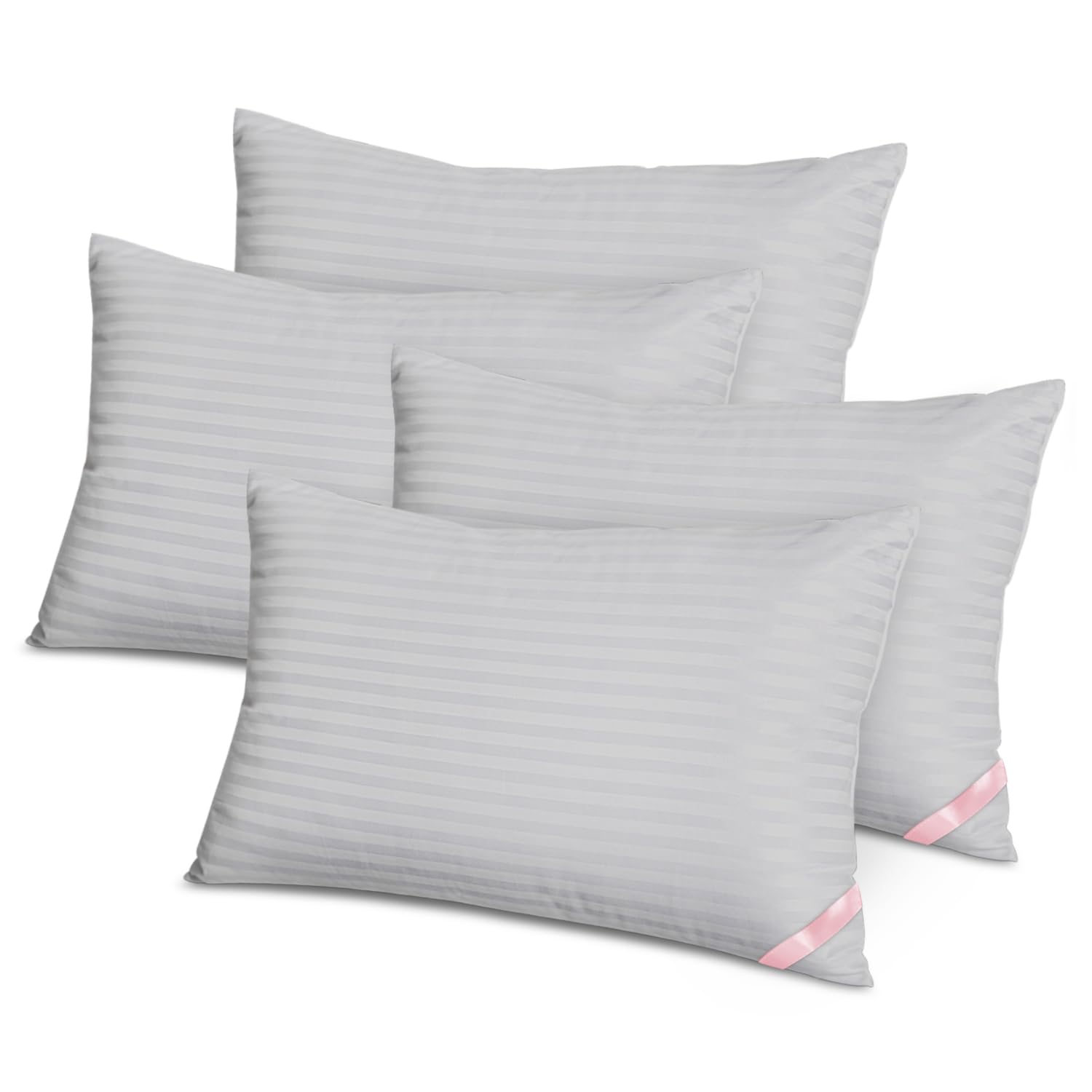EIUE oreillers pack de 4 face avant montrant soutien moelleux
