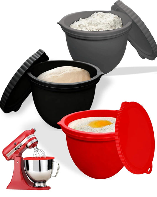 EIWAJKXE vue avant des liners sur bol KitchenAid protégeant des éclaboussures
