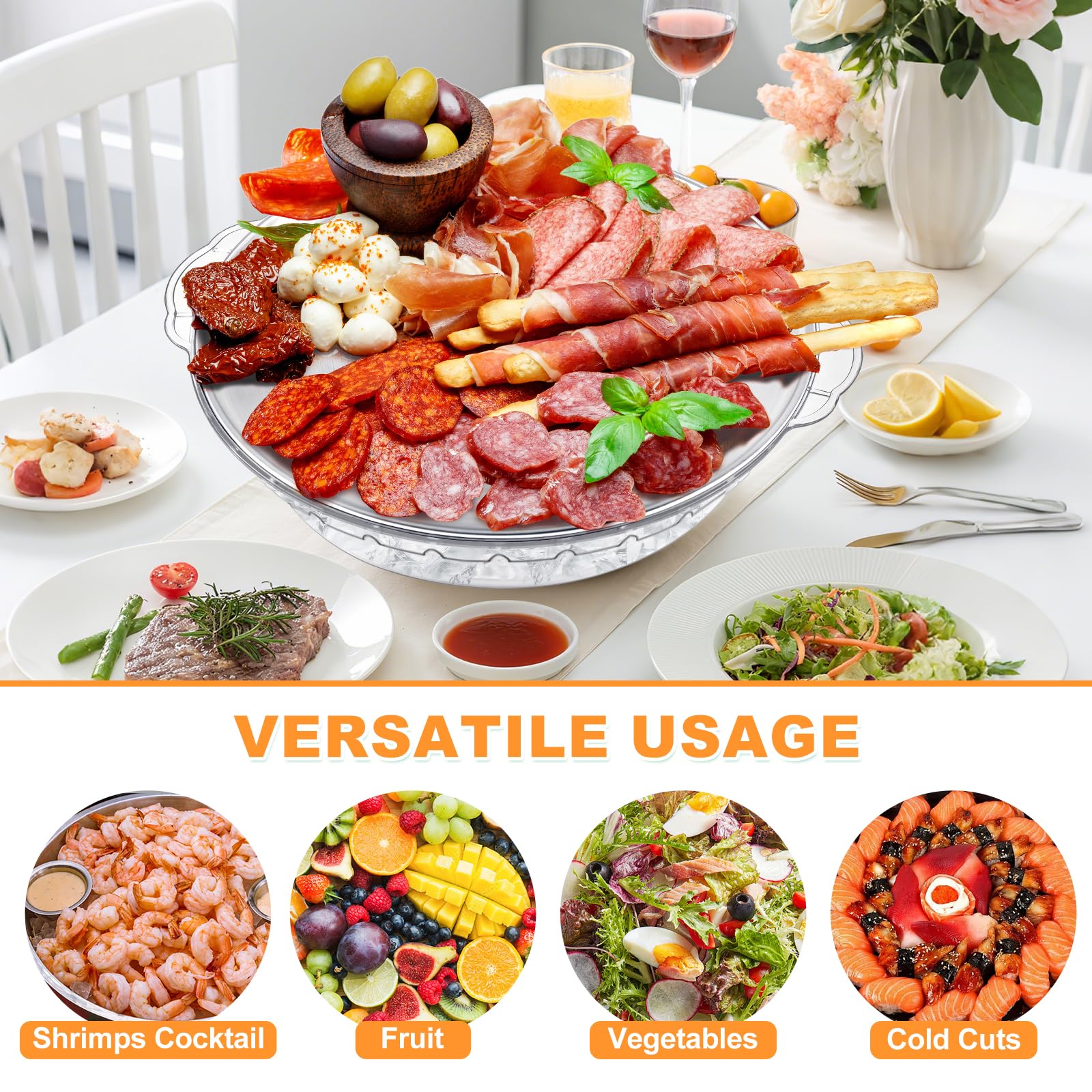 Eiyisem plateau en usage lors d’une fête garde apéritifs froids facilement