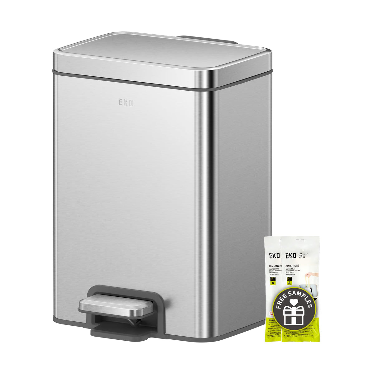 EKO Madison face avant en acier brossé montrant design compact et élégance