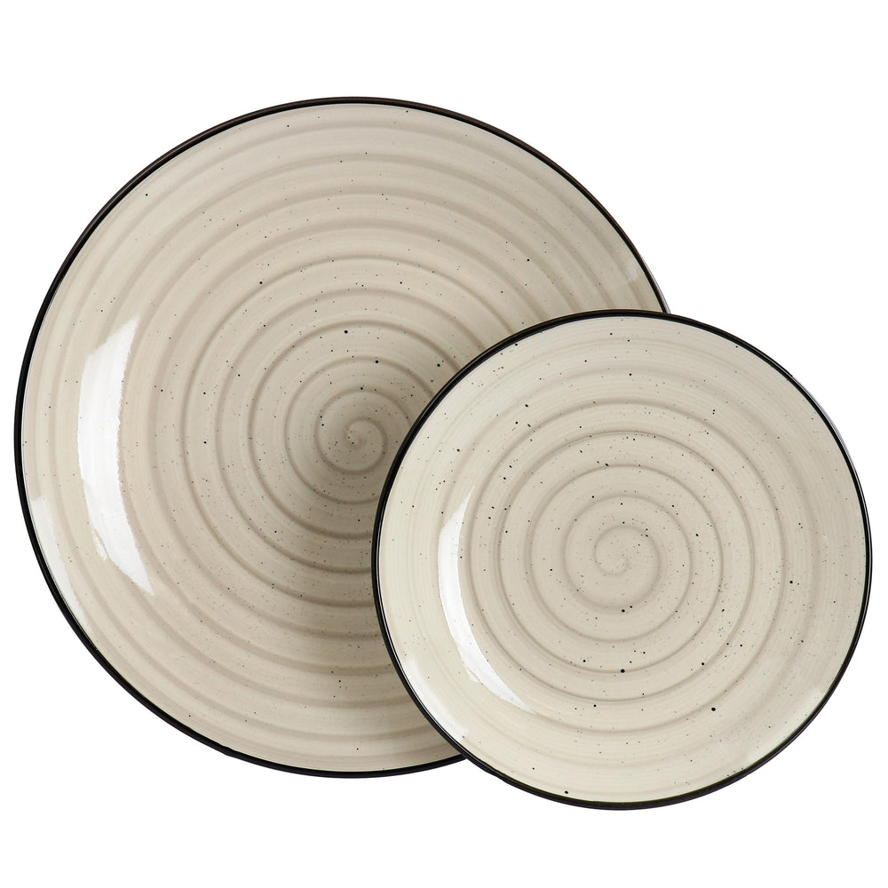 Elama Gia assiette plate affichant taille 10,5 pouces et finition durable