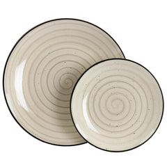 Elama Gia assiette plate affichant taille 10,5 pouces et finition durable
