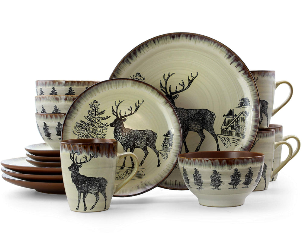 Elama Majestic Elk face de l'ensemble montrant design rond et finition taupe, esthétique