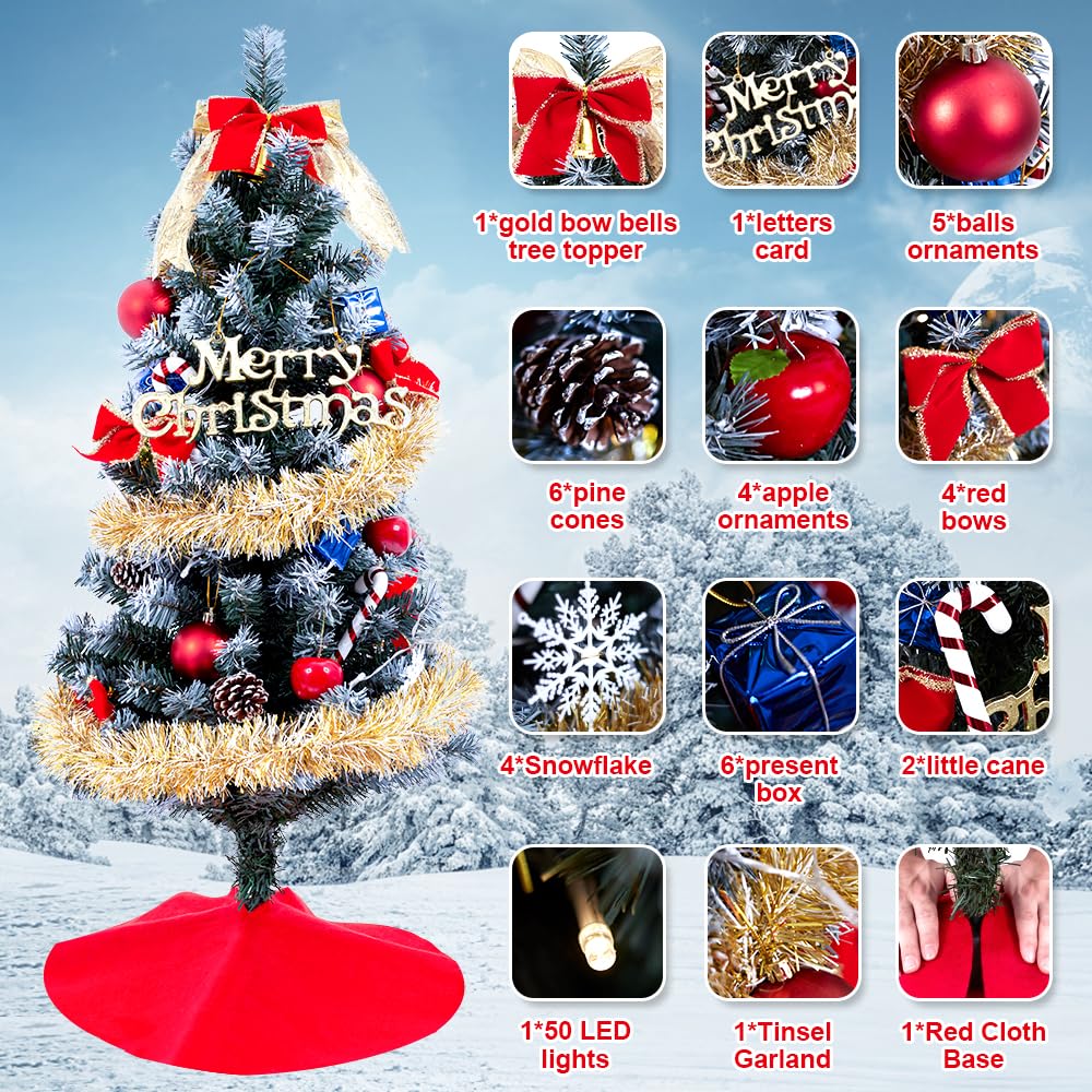 ELAMAS sapin avec 50 LED allumées créant une ambiance chaleureuse