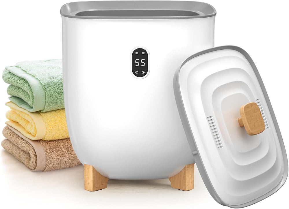 Electactic vue avant du chauffe‑serviettes blanc, design compact et élégant