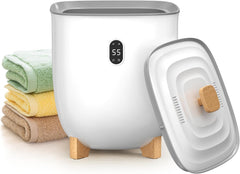 Electactic vue avant du chauffe‑serviettes blanc, design compact et élégant