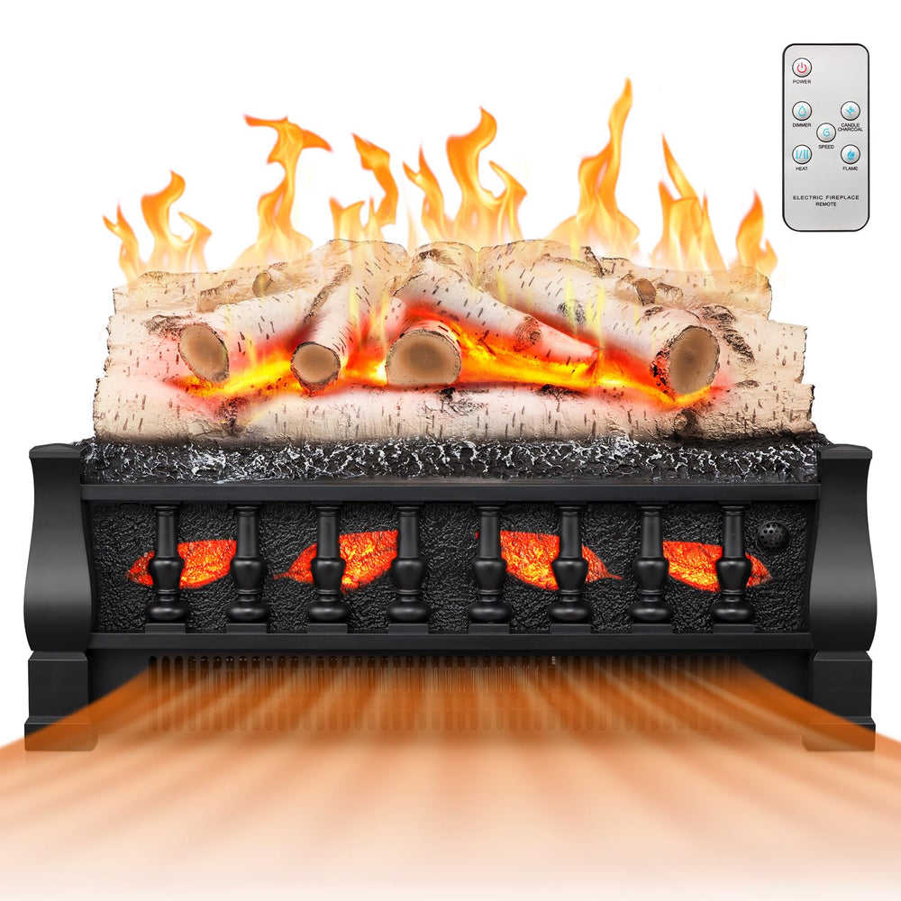 Electactic vue de face de l'insert montrant l'effet feu réaliste et chaleur visuelle