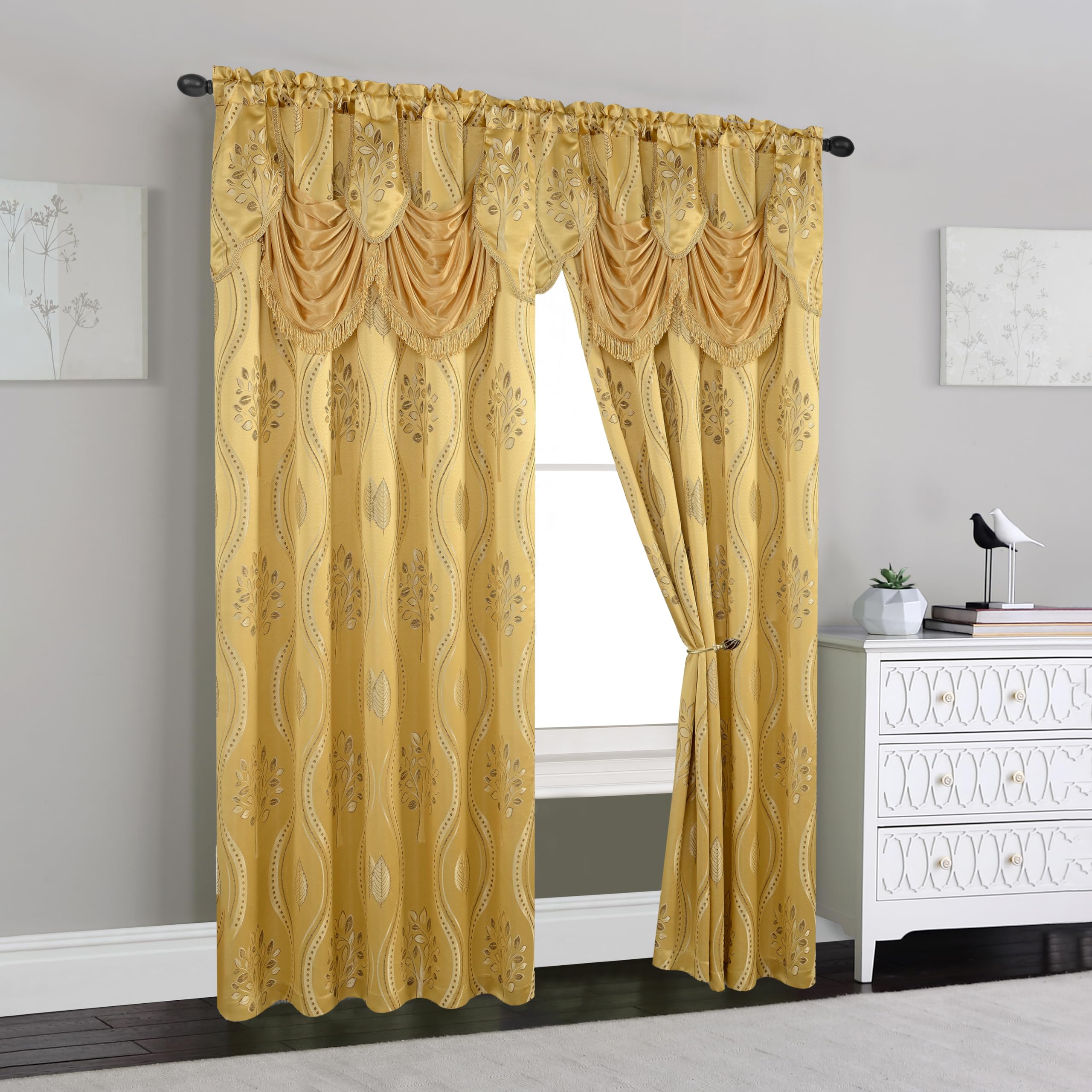 Elegant Comfort gros plan du jacquard révélant texture riche et qualité résistante