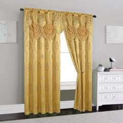 Elegant Comfort gros plan du jacquard révélant texture riche et qualité résistante