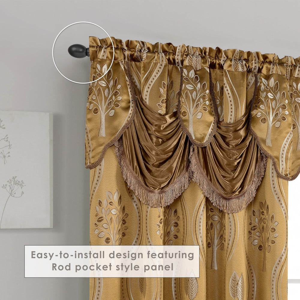 Elegant Comfort Aurora installation sur tringle avec poche pour pose facile