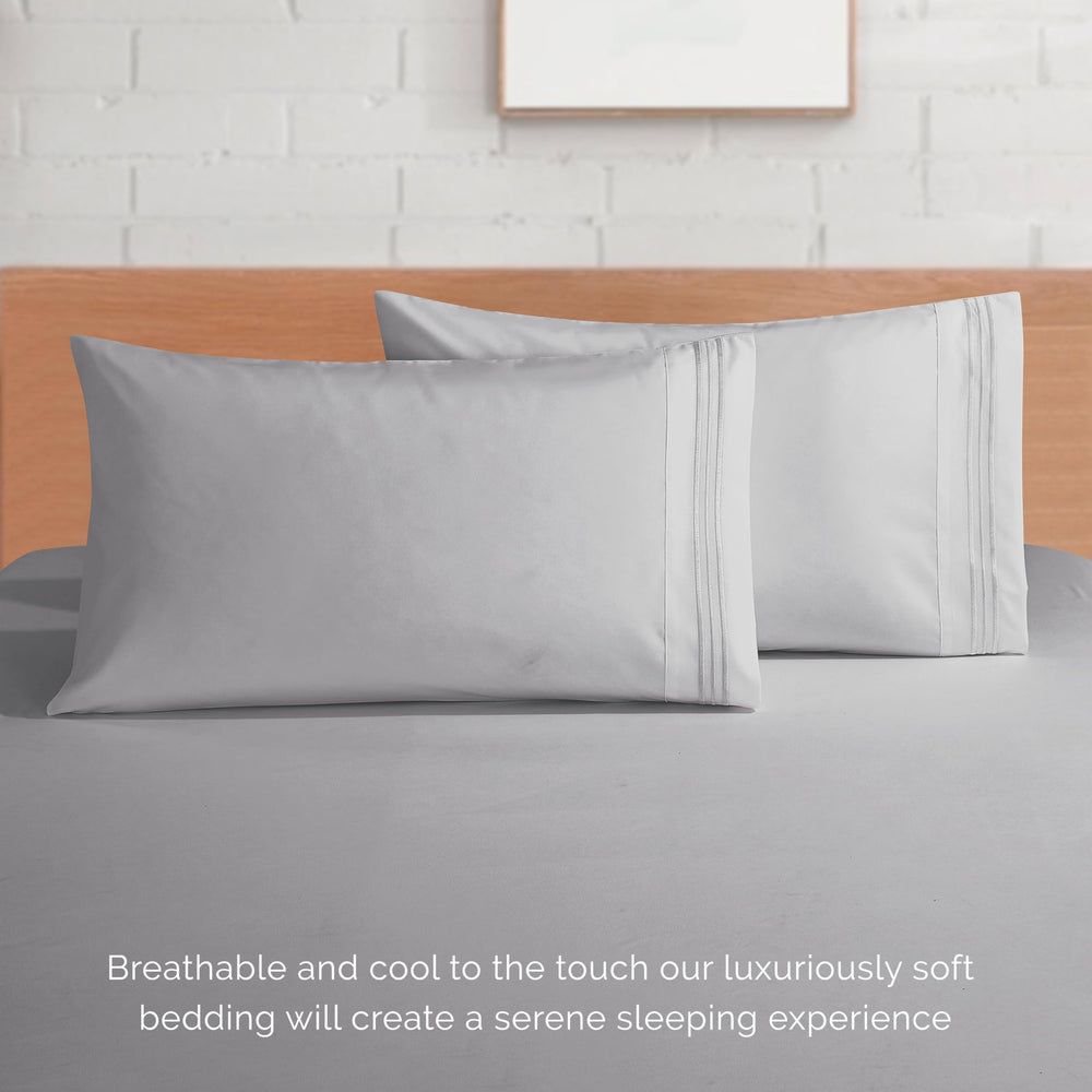 Elegant Comfort drap-housse posé sur matelas épais illustrant ajustement