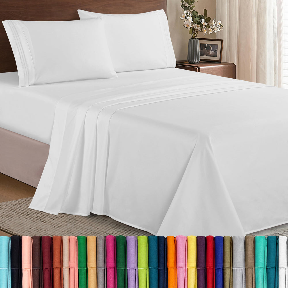 Elegant Comfort ensemble complet présenté sur lit, aspect hôtelier confortable