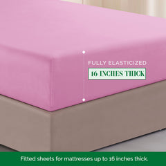 Elegant Comfort drap-housse élastique enfilé, maintien sûr jusqu'à 16 pouces