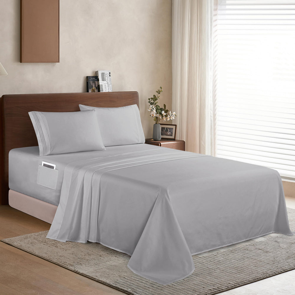 Elegant Comfort drap-housse montrant poche extra profonde et maintien sûr
