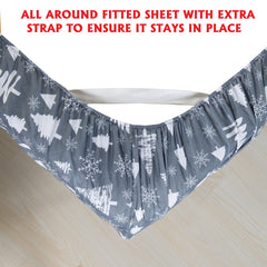 Elegant Comfort drap plat et taies pliées pour rangement facile, gain de place