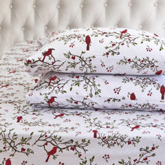 Elegant Comfort emballage recto montrant ensemble King et motif Cardinal, beau cadeau