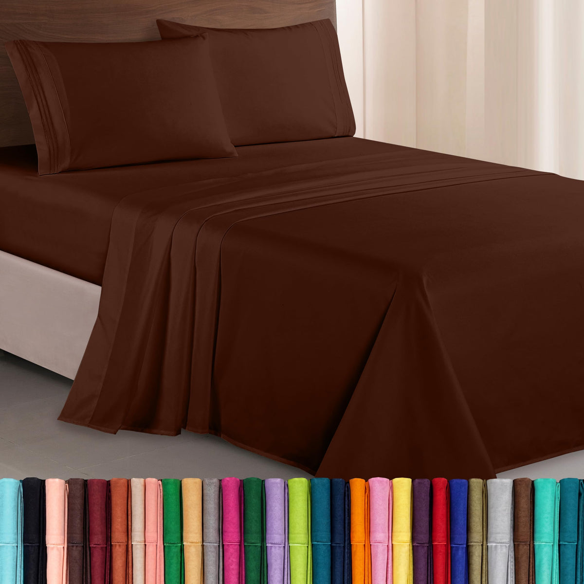 Elegant Comfort face du paquet montrant couleur chocolat et finition premium