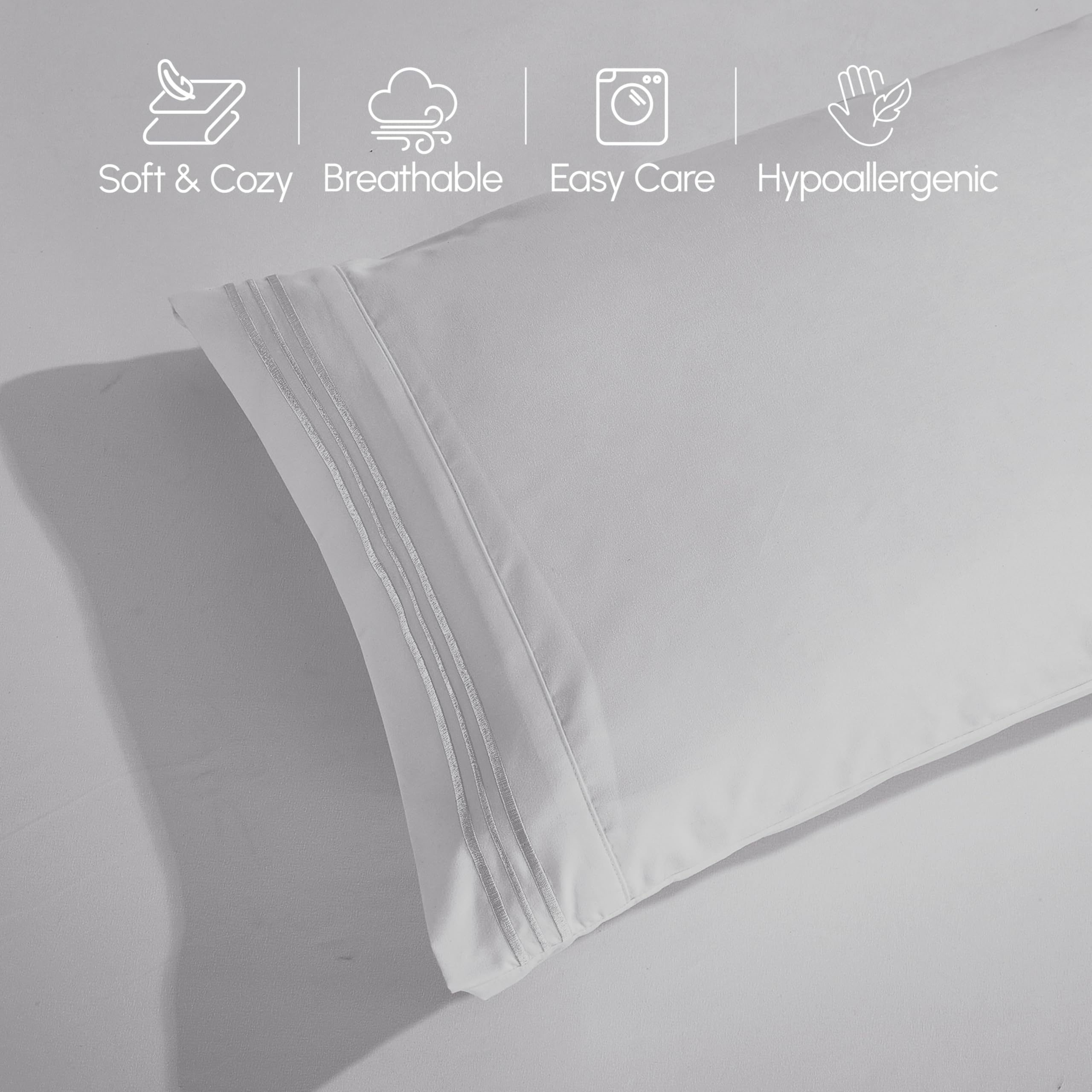 Elegant Comfort lit fait style hôtelier apportant esthétique raffinée instantanée
