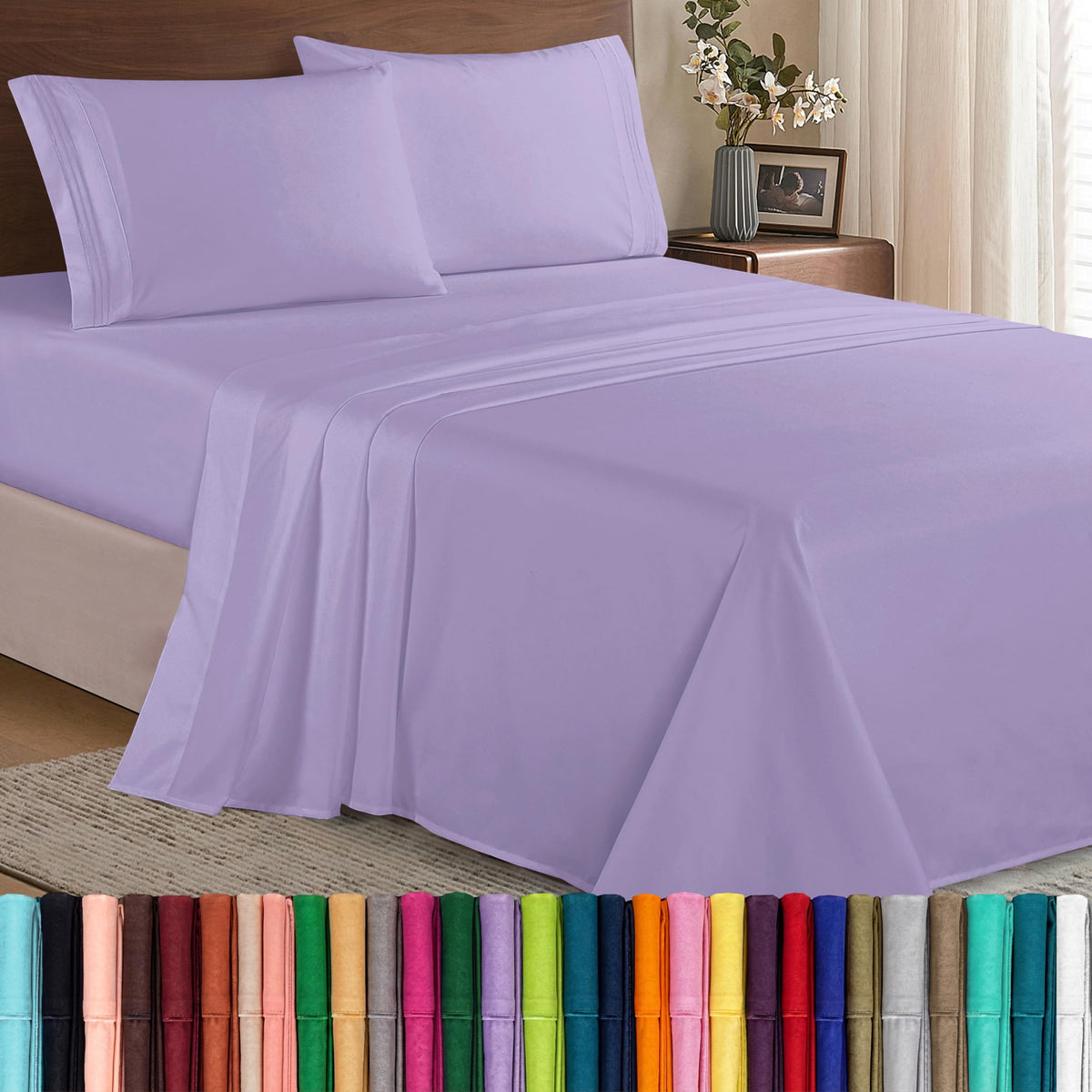 Elegant Comfort paquet avant montrant couleur lavande et design, avantage esthétique