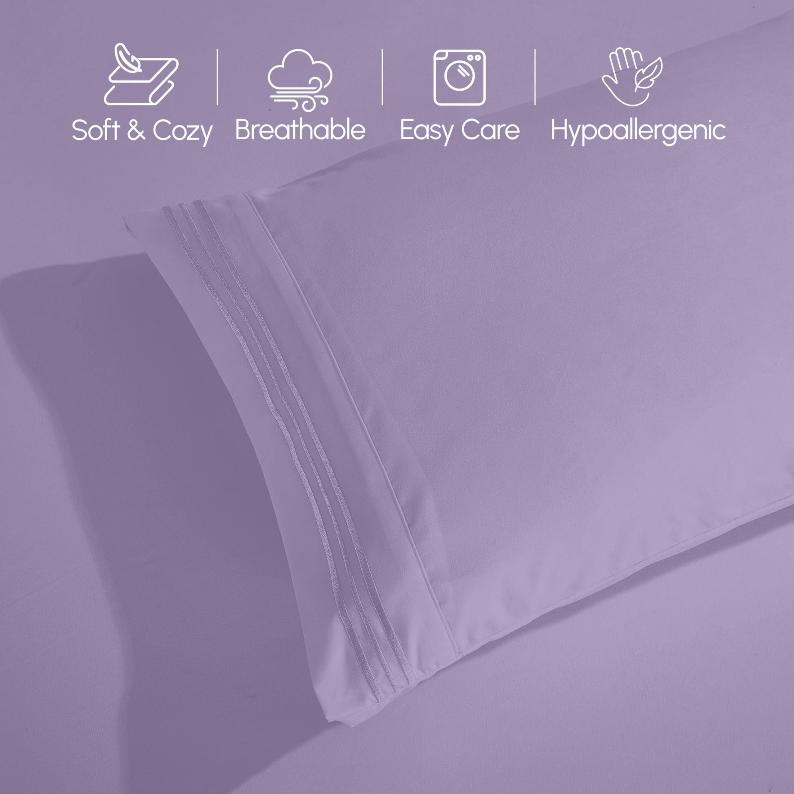 Elegant Comfort taies d'oreiller plush illustrant douceur et soutien moelleux