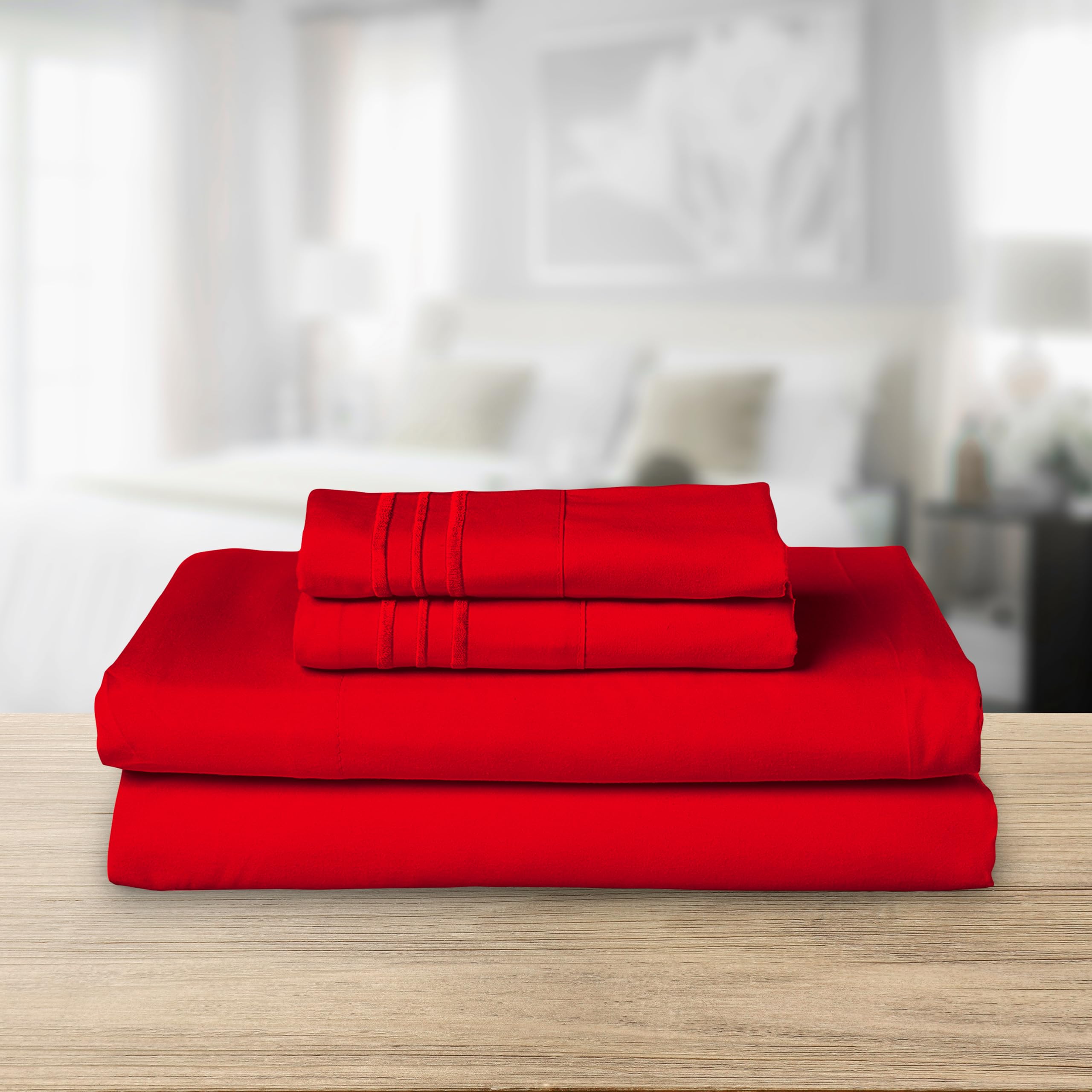 Elegant Comfort gros plan microfibre montrant texture douce et lisse