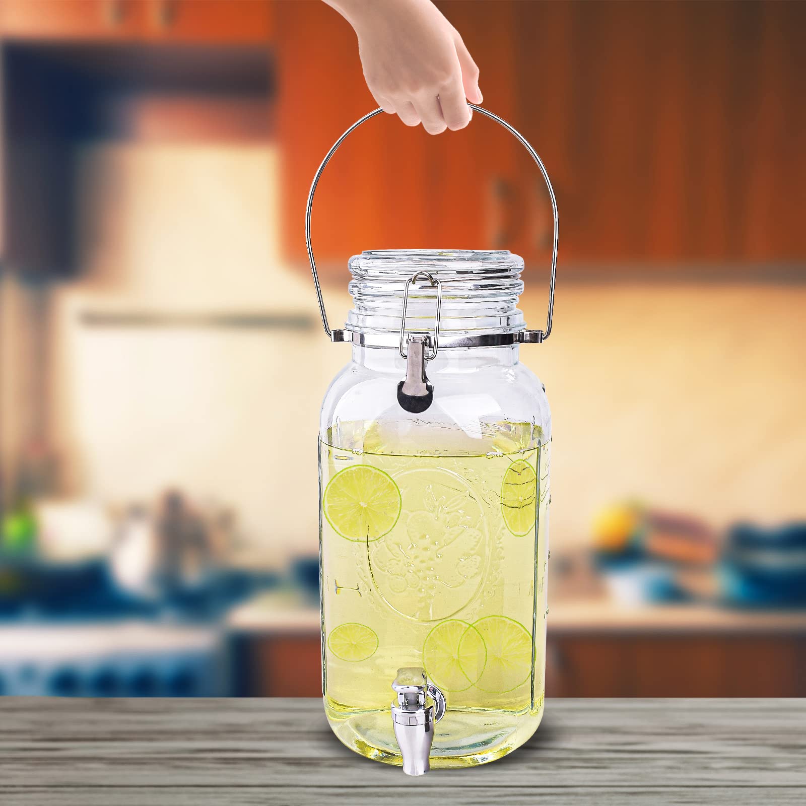 Eleganttime comparaison taille avec verres, visualisation de la capacité
