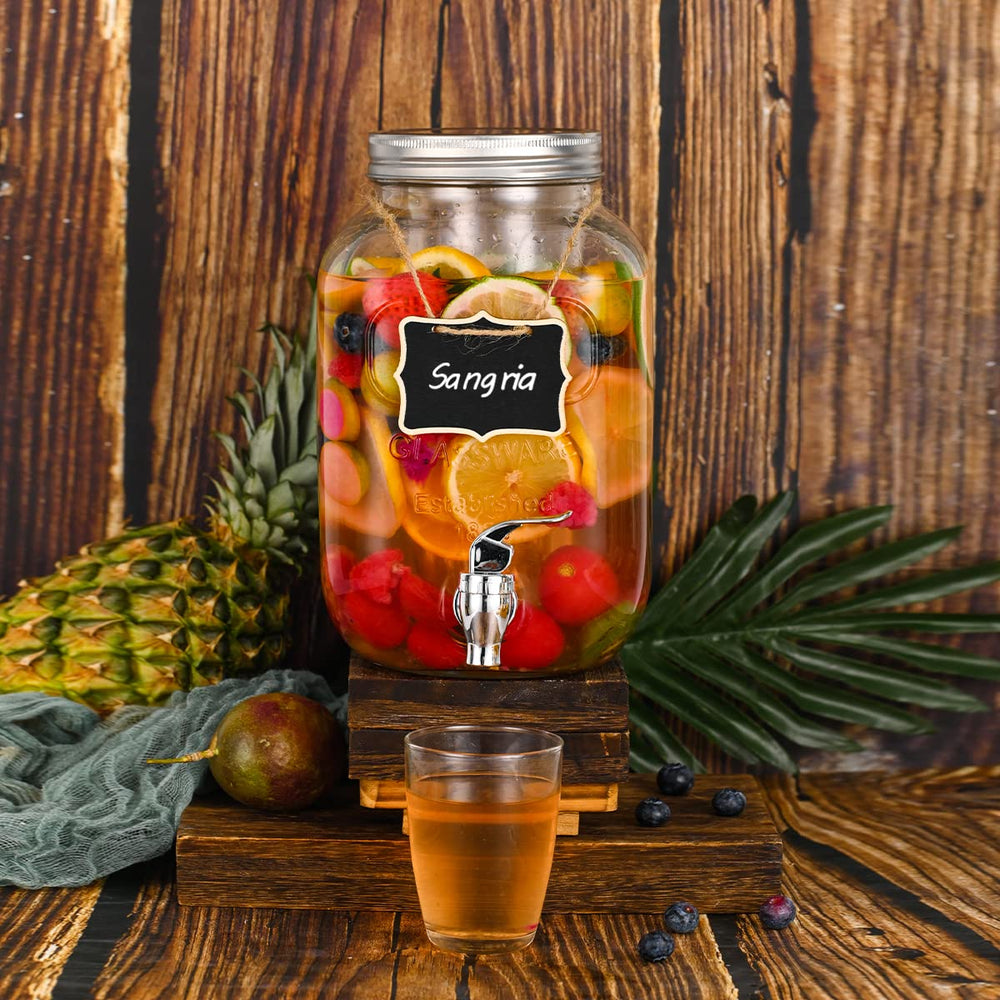eleganttime distributeur en situation sur table de fête pour buffet pratique