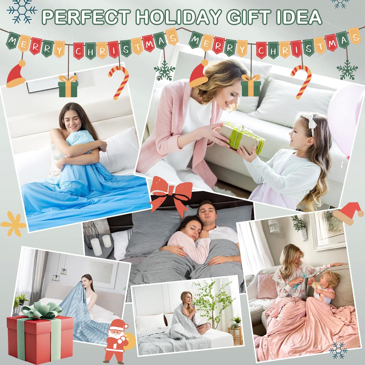 Elegear couverture emballée en cadeau montrant présentation soignée et utilité