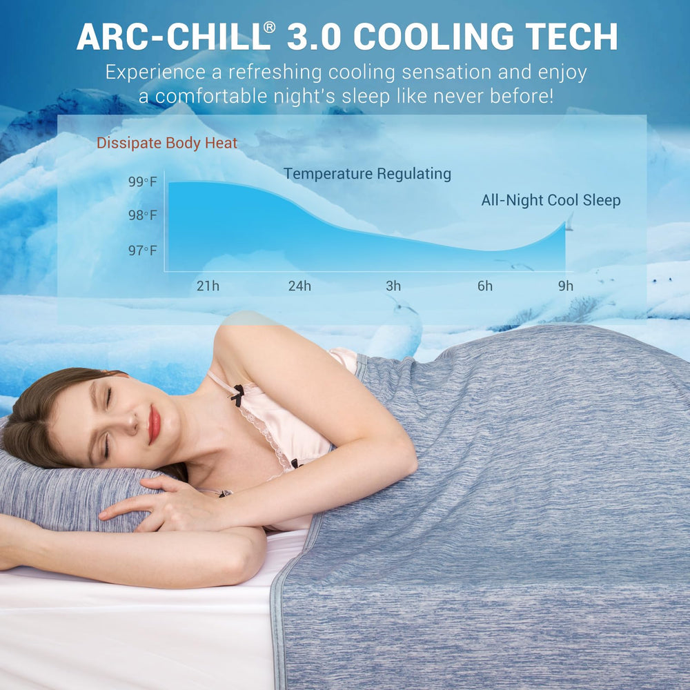 Elegear face coton égyptien douce et respirante pour nuits plus fraîches