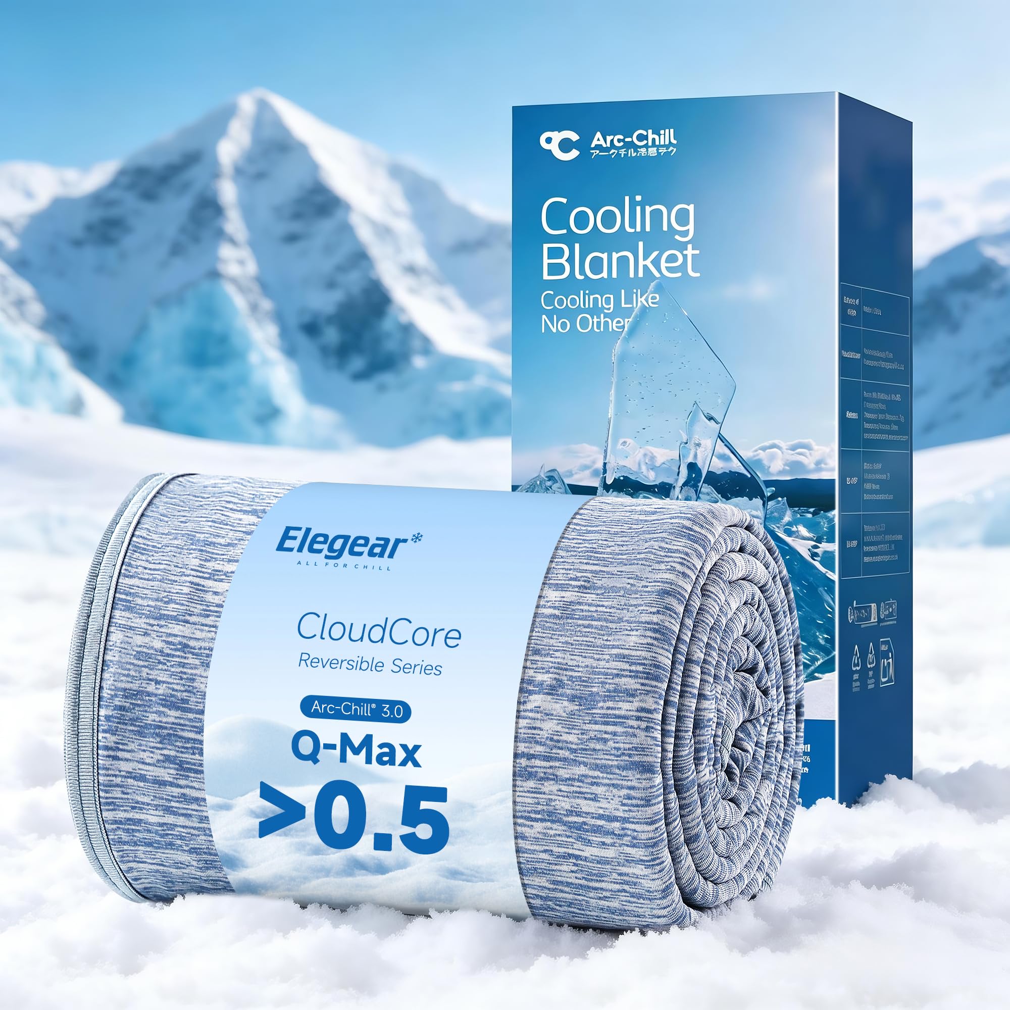 Elegear face Arc-Chill montrant effet frais immédiat et confort
