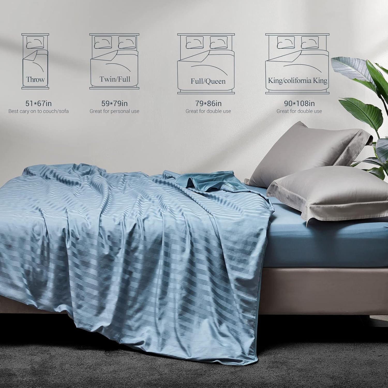 Elegear couverture comparée à une main pour visualiser la taille