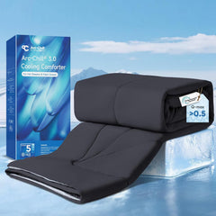 Elegear couette face avant montrant le tissu Arc‑Chill, sensation fraîche immédiate