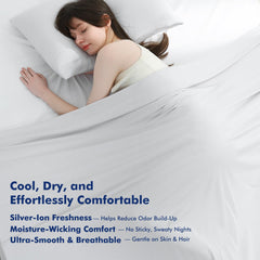 Elegear couverture posée sur lit queen démontrant fraîcheur et confort nocturne