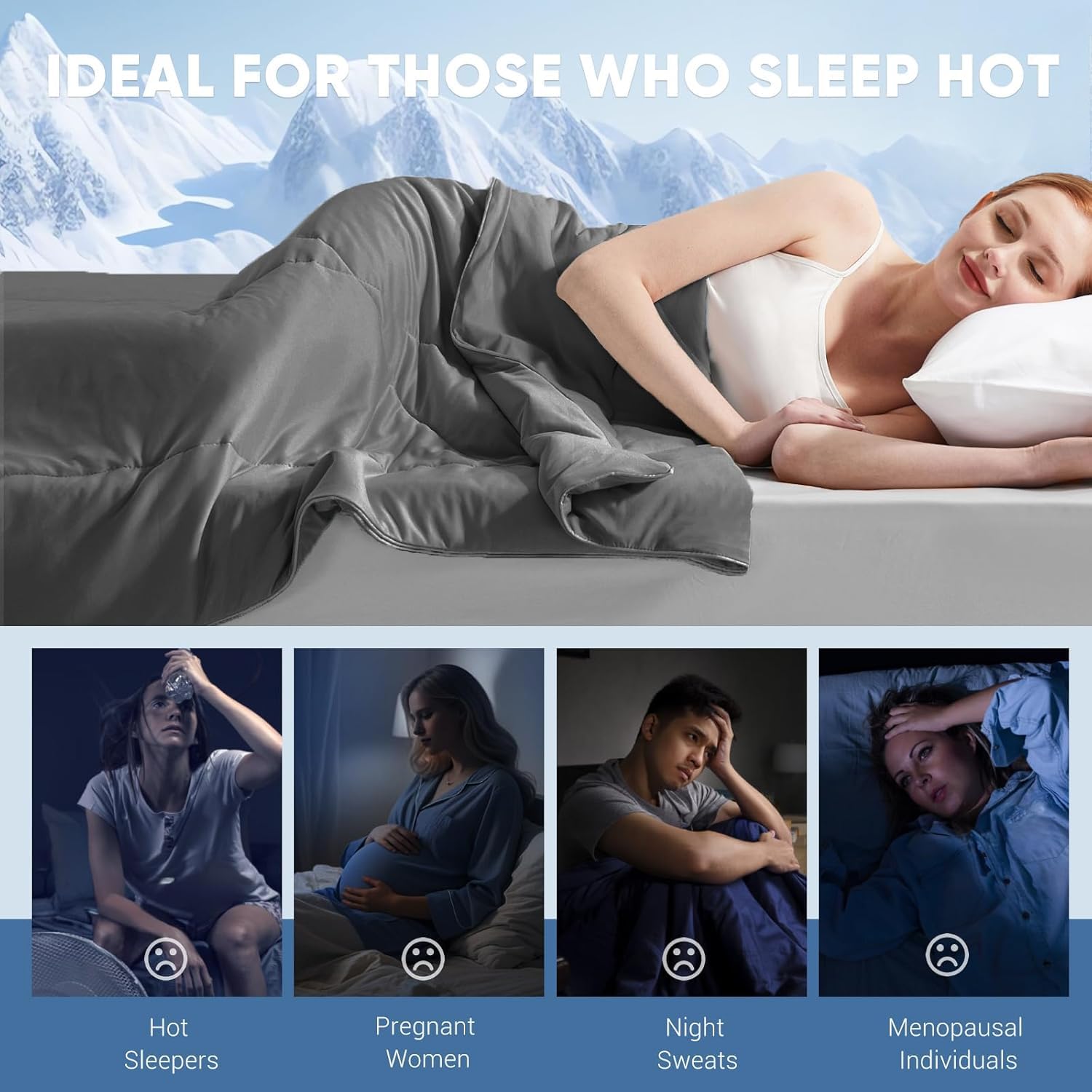 Elegear couette pliée à l'échelle montrant taille compacte et facilité de rangement