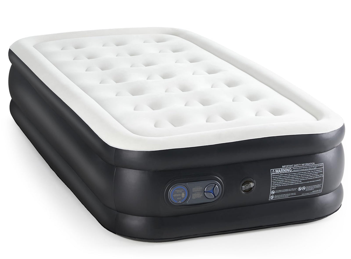 Elevon matelas face avant navy/white montrant confort et esthétique