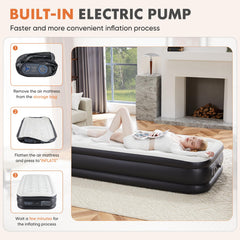 Elevon matelas en chambre présenté pour invités et confort élevé
