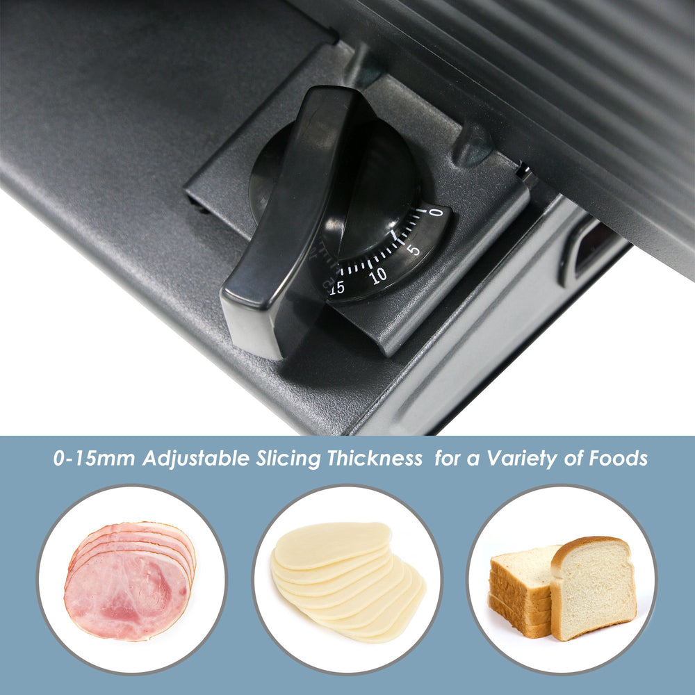 Elite Gourmet lame inox 7,5" gros plan pour coupes nettes et durables
