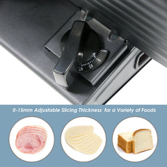 Elite Gourmet lame inox 7,5" gros plan pour coupes nettes et durables