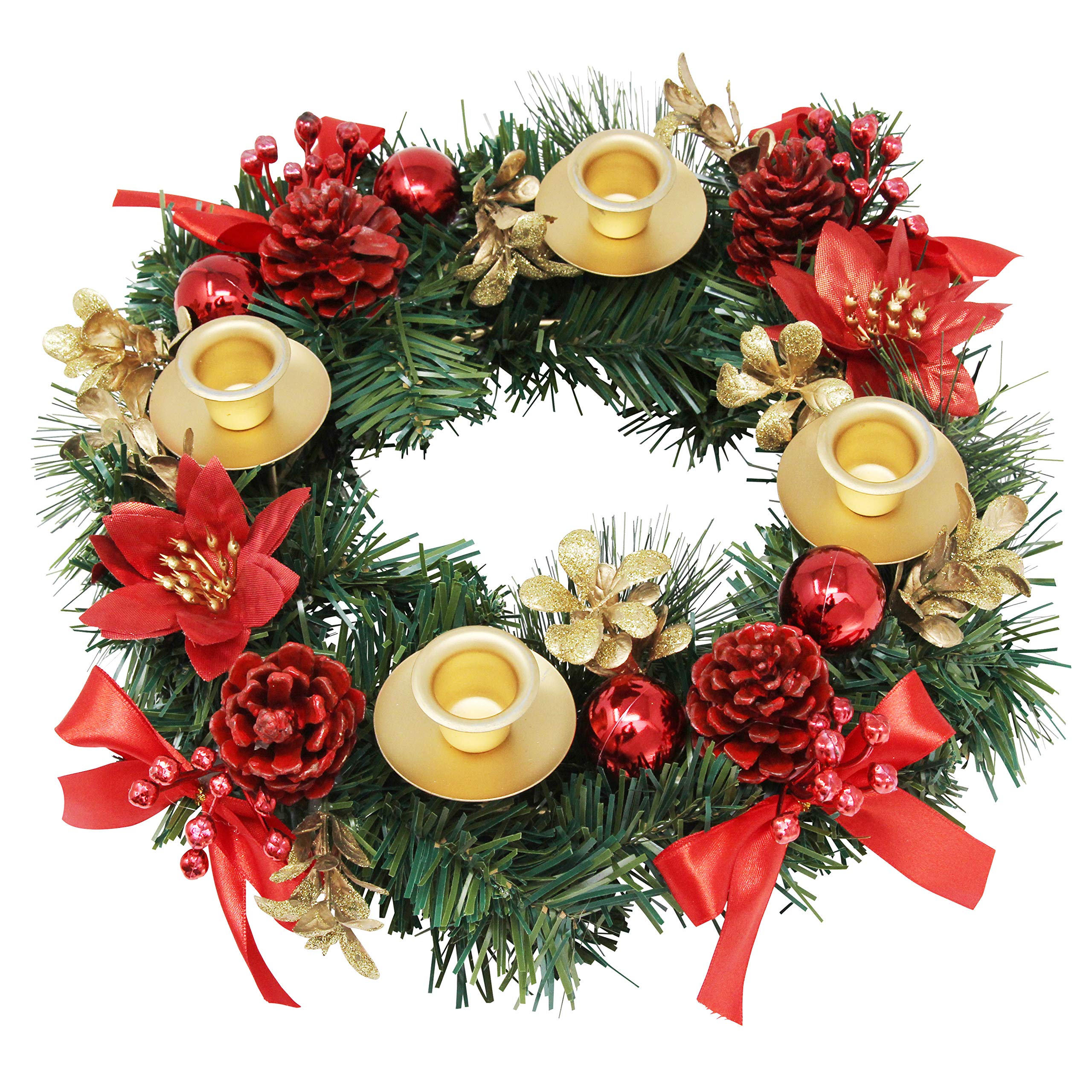Elite Holiday Products couronne en usage centre de table créant ambiance chaleureuse