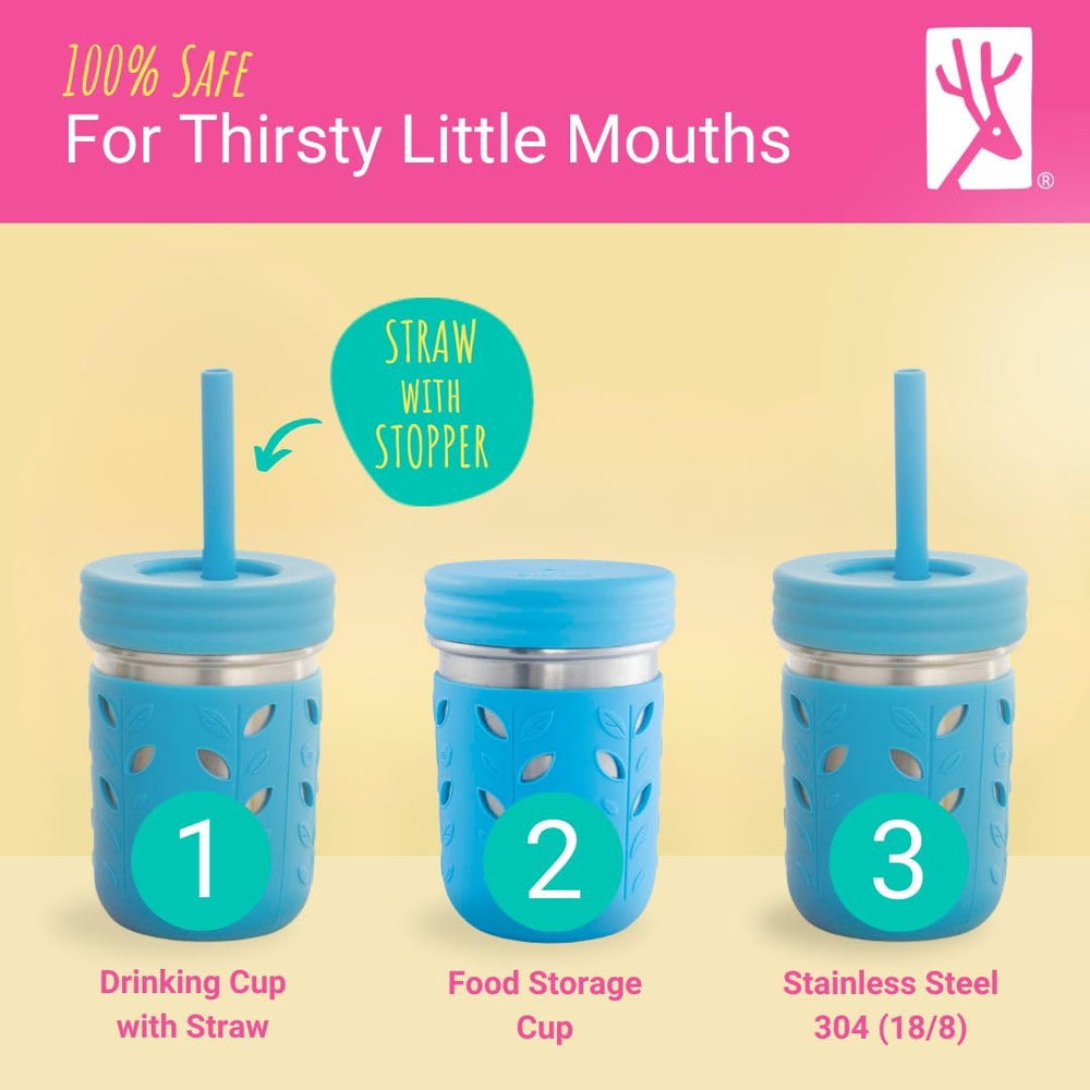 Elk and Friends paille en silicone souple facilitant consommation de smoothies