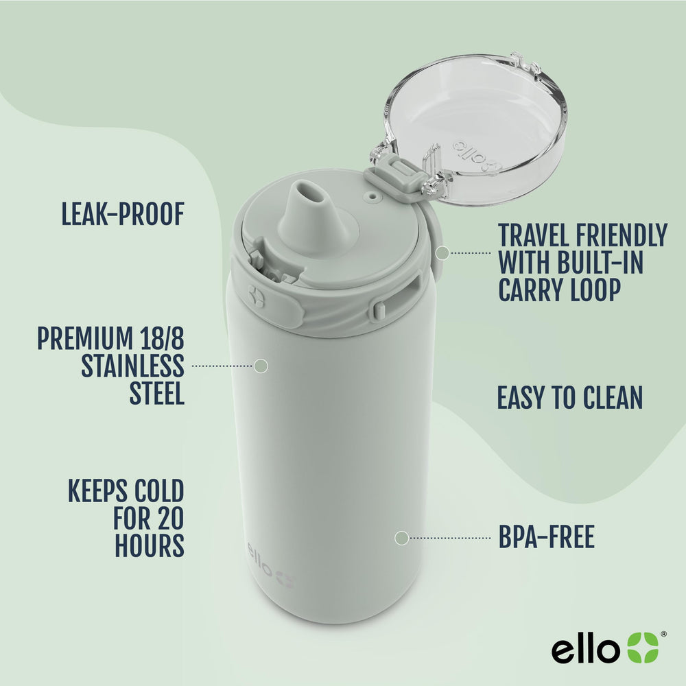 Ello Cooper gros plan embout silicone doux assurant confort de boisson