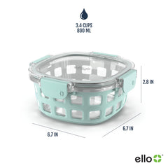 Ello Duraglass couvercle Tritan transparent fermé garantissant étanchéité