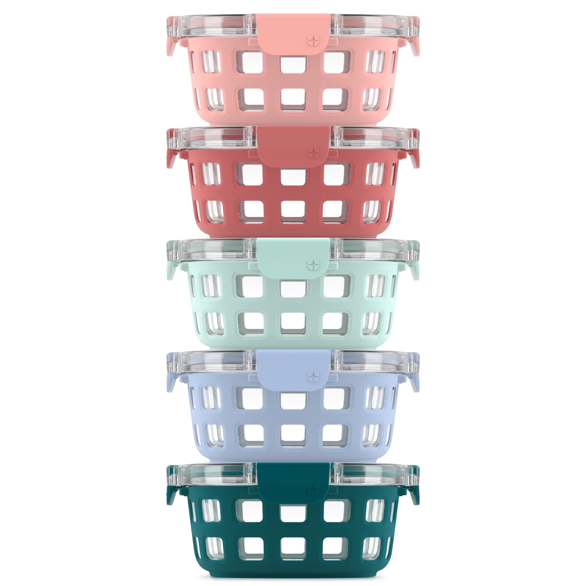 Ello Duraglass face produit montrant le lot complet et la couleur melon
