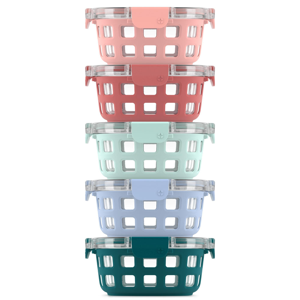 Ello Duraglass face produit montrant le lot complet et la couleur melon