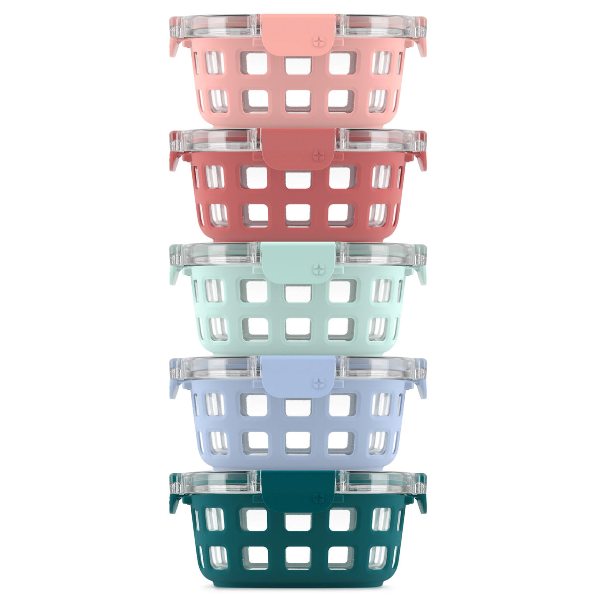 Ello Duraglass face produit montrant le lot complet et la couleur melon