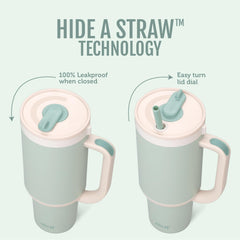 Ello Oasis couvercle avec paille rétractable pour hygiène et sécurité