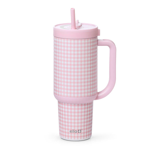 Ello Oasis vue de face motif pink gingham, élégant et pratique