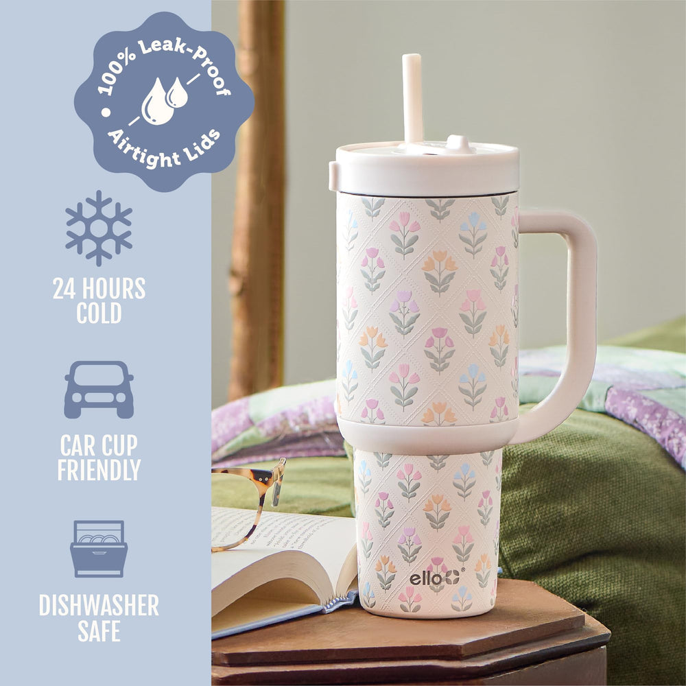 Ello Oasis détail motif Flower Quilt résistant, apparence soignée