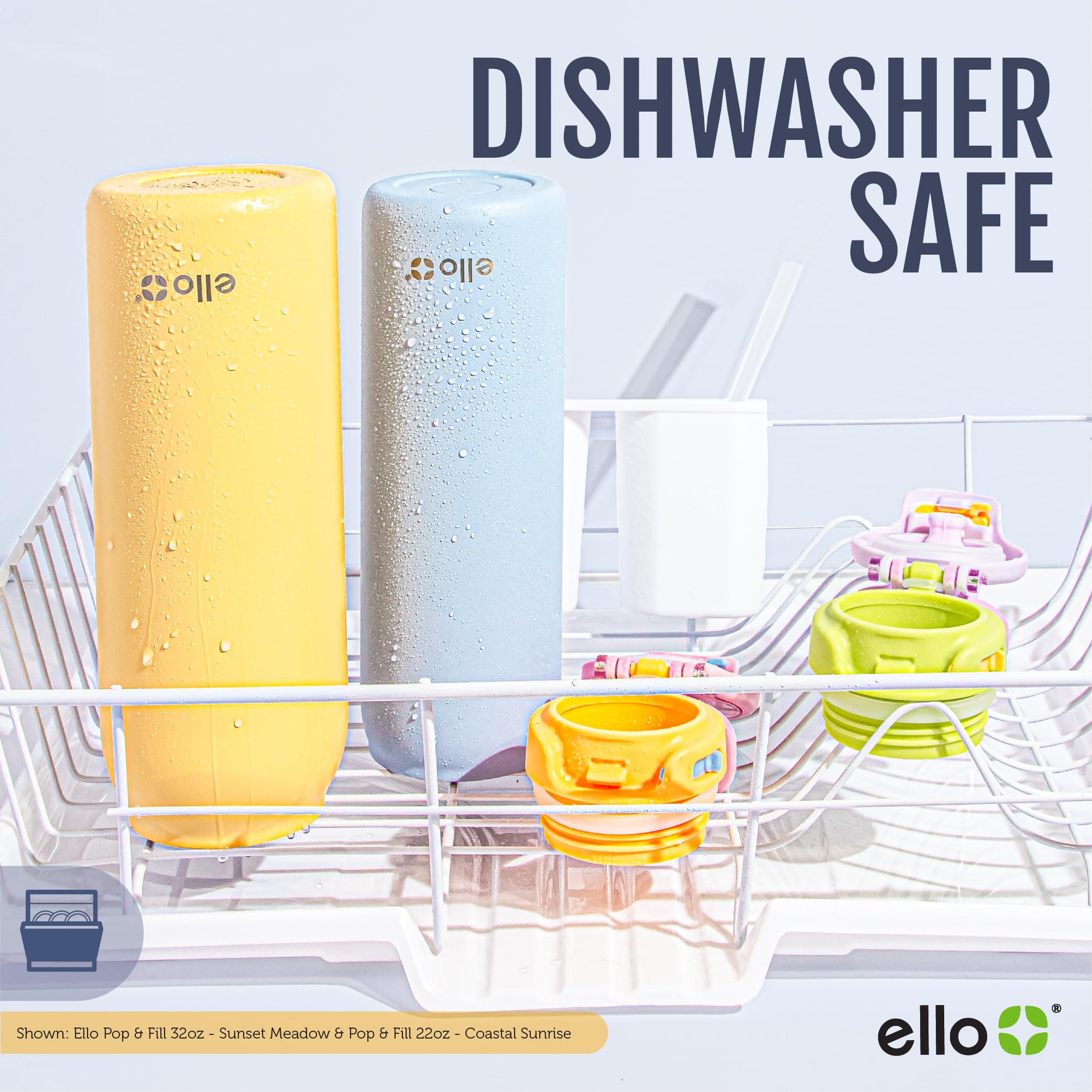 Ello Pop & Fill détail inox double paroi montrant isolation et robustesse