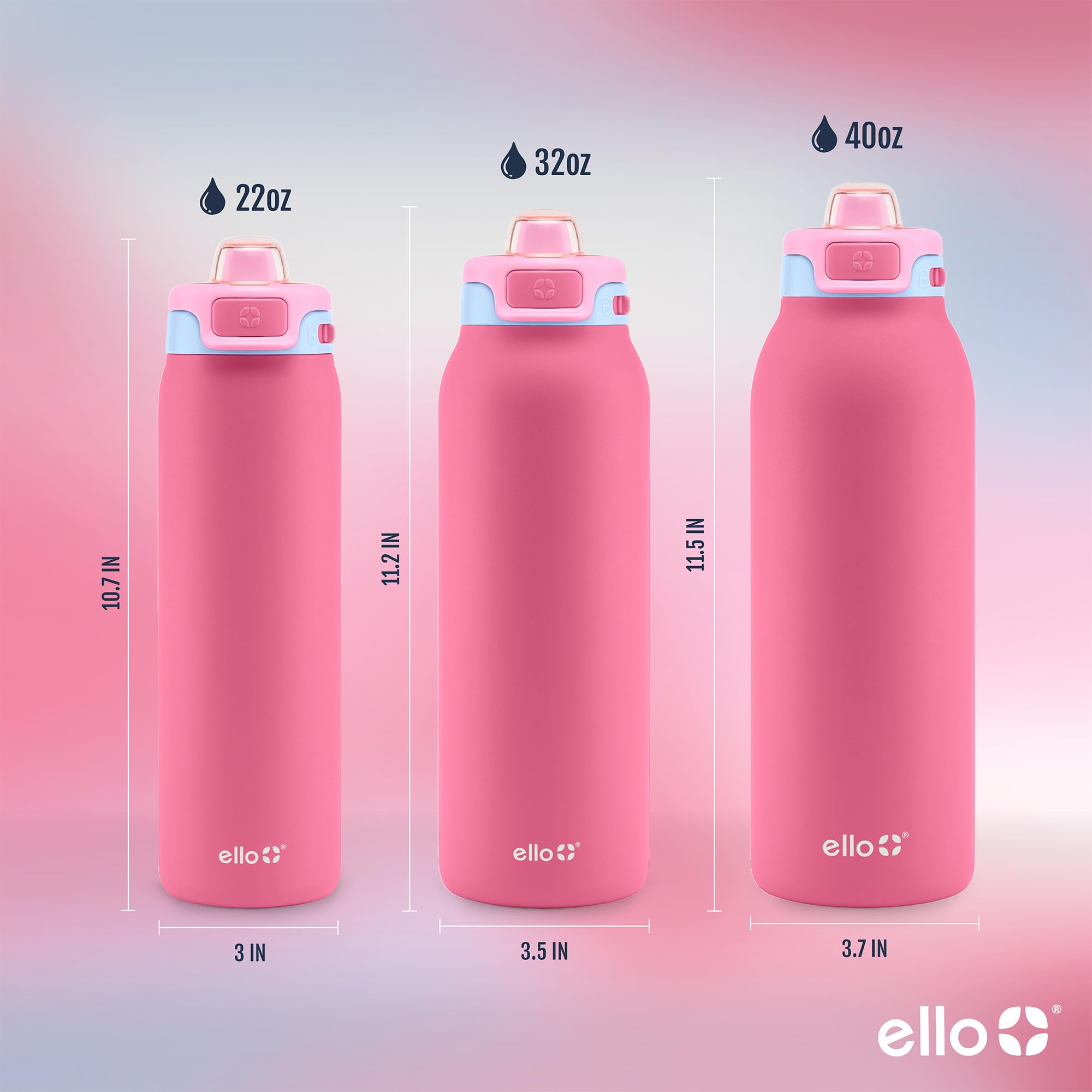 Ello Pop & Fill anneau de transport attaché à un sac pour transport facile